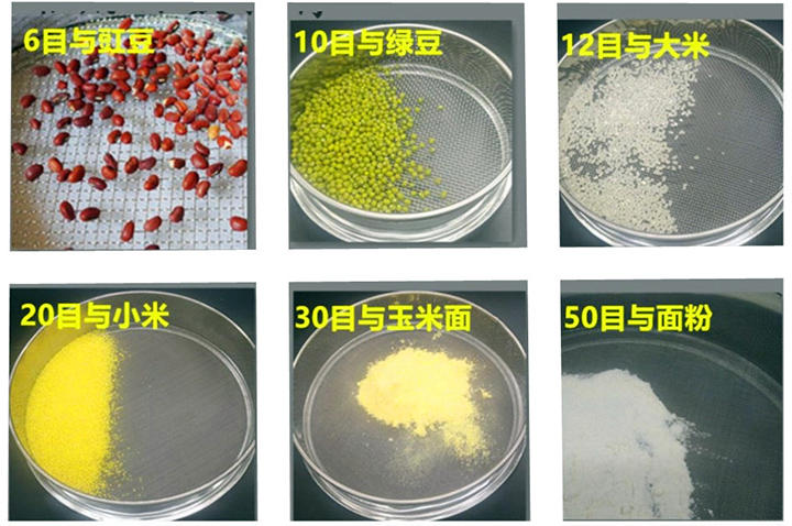 标准检验筛适用物料展示图